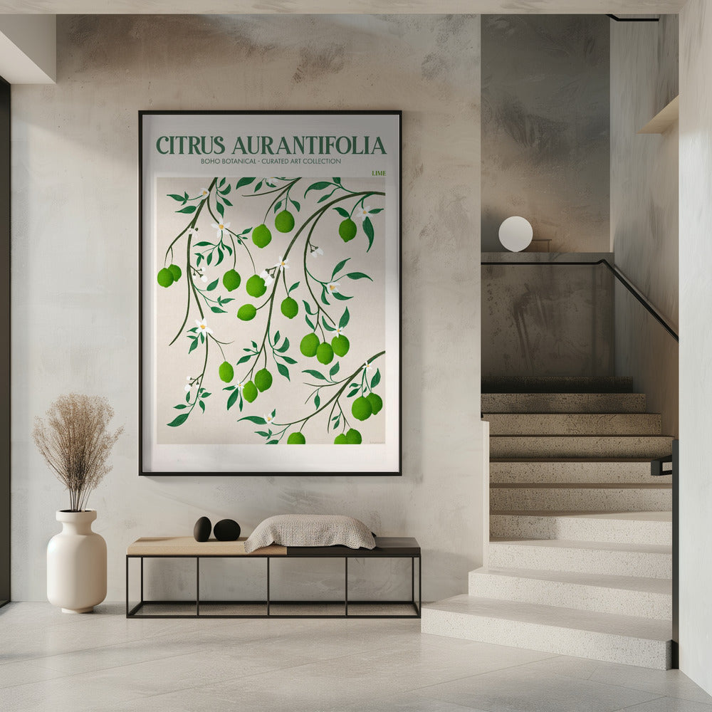 Botanical Lime Bliss | Poster