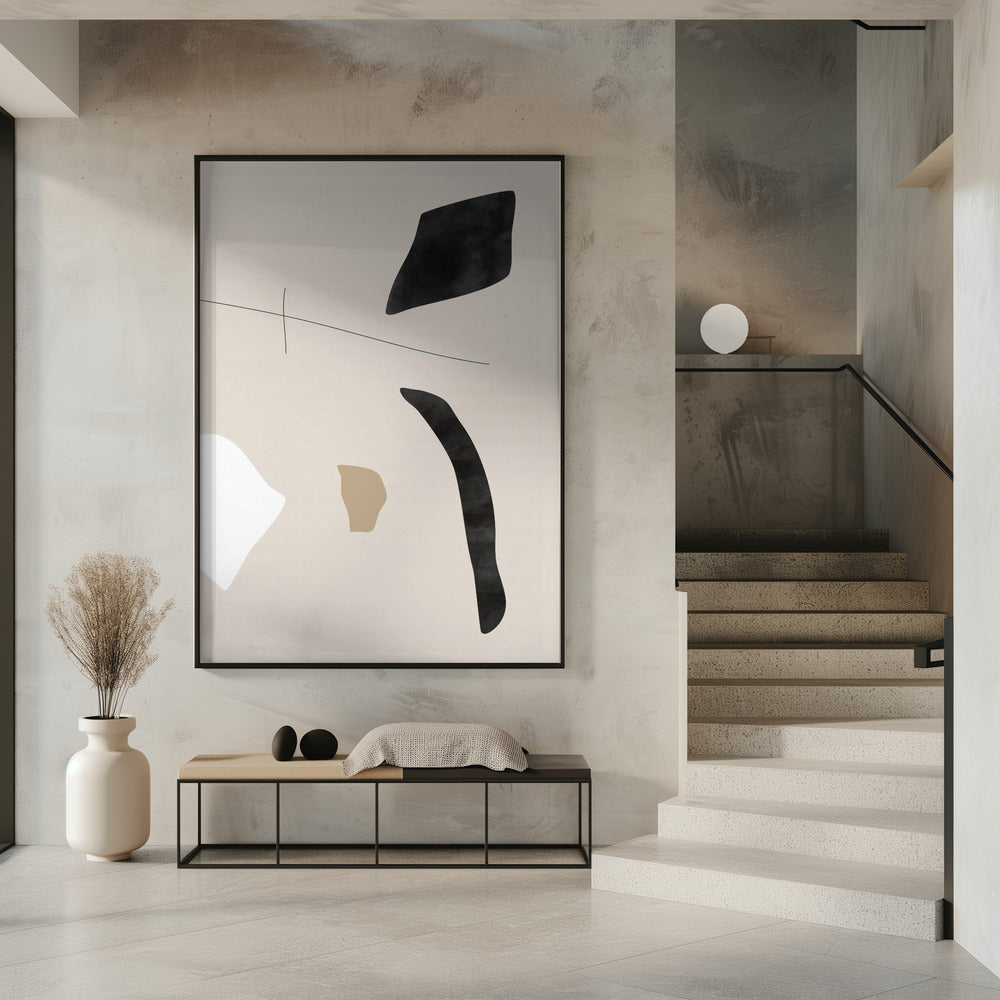 Graphic Shapes and Lines Poster | Poster