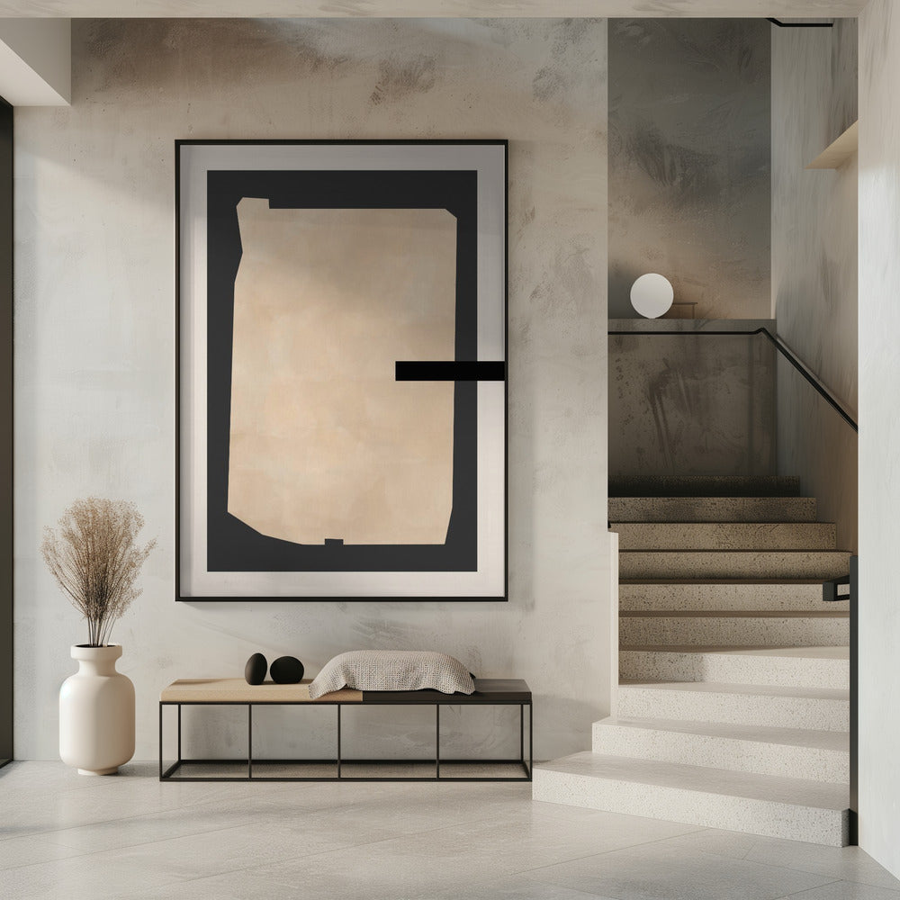 Abstract Beige Painting | Poster