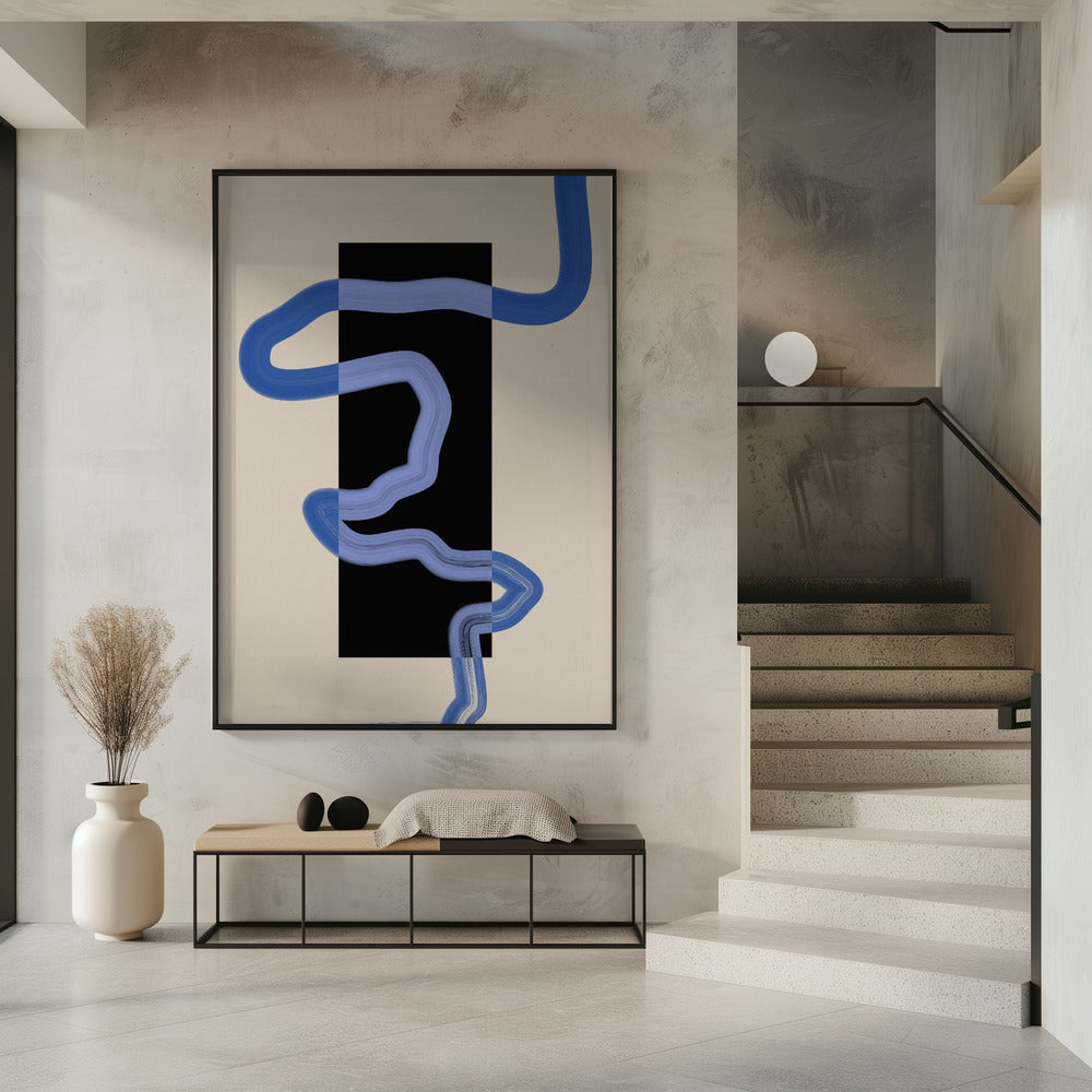 Blue Pathway Flow | Poster