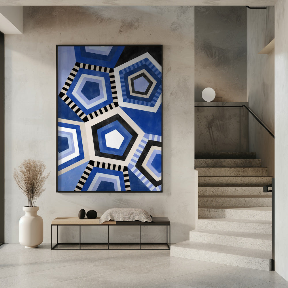 Geometric Pattern With Hexagonal Shape | Poster