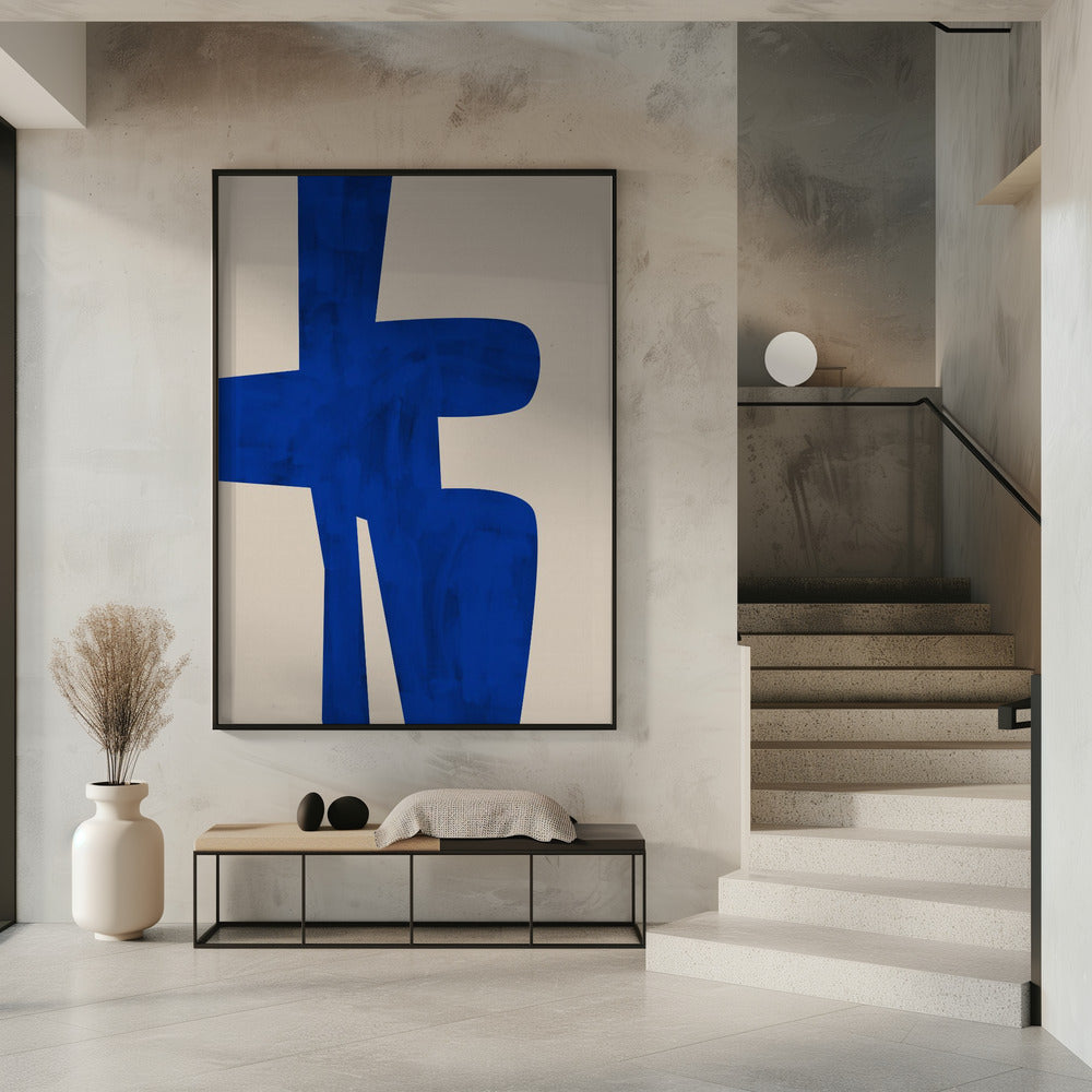 Blue Harmony Shape | Poster