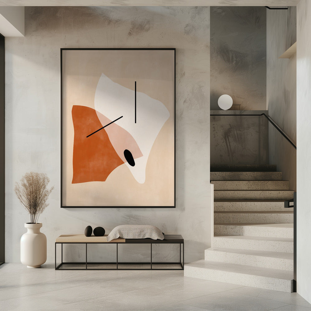 Geometric Shapes In Earthy Tones | Poster