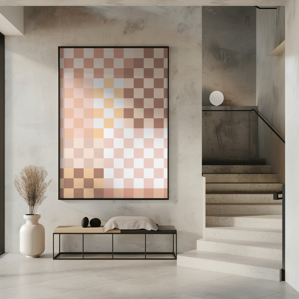Checkerboard Harmony | Poster