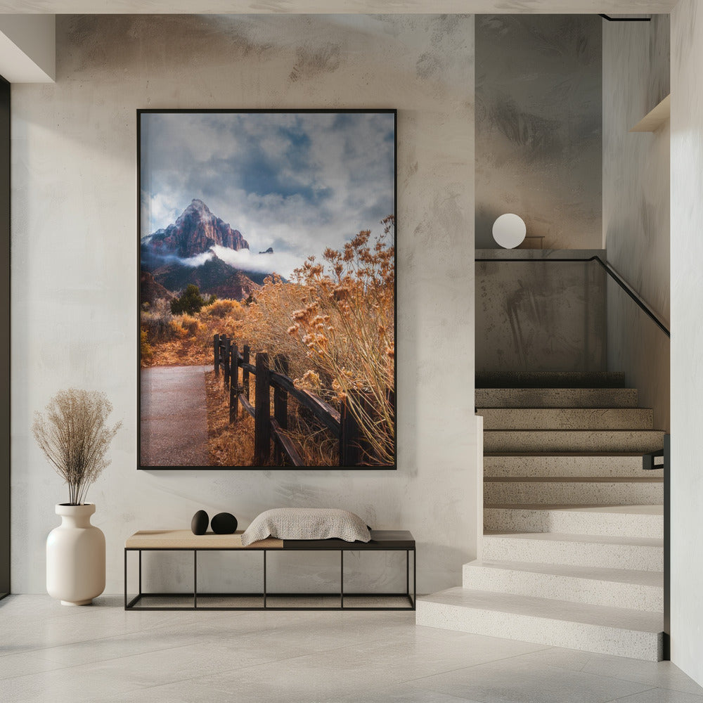 The trail to the rock | Poster