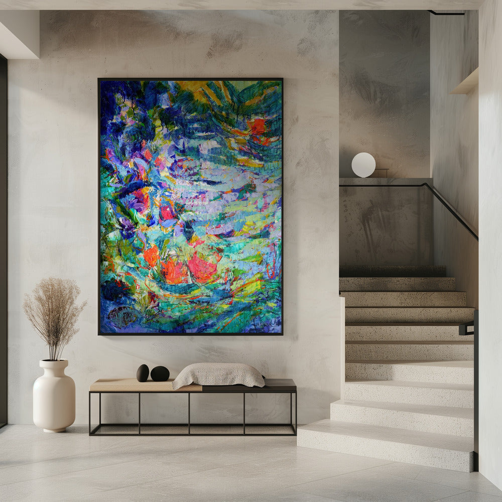 Luminous Petal Cascade | Poster