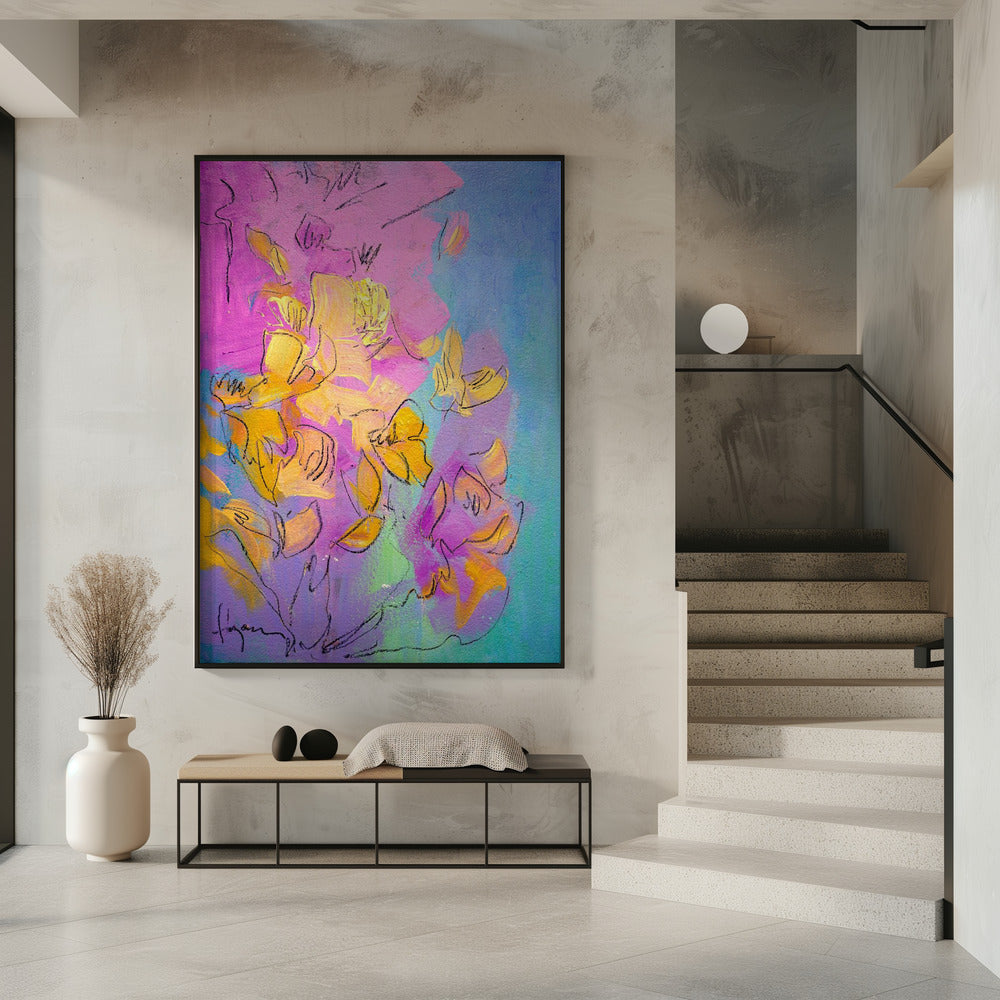 Vibrant Petals Dance | Poster