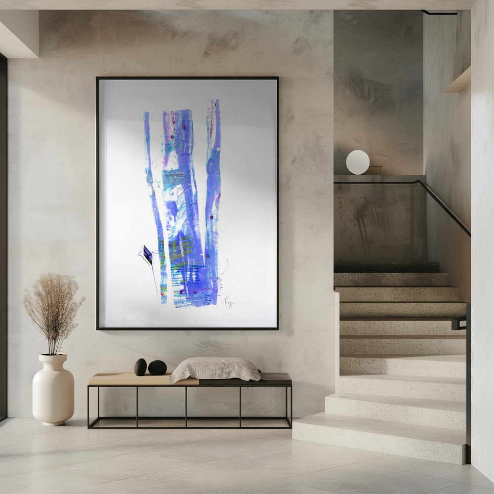 Violet Ribbons Flow | Poster