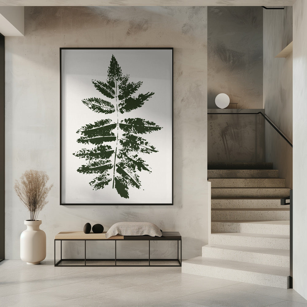 Oak Leaf Print (green) | Poster