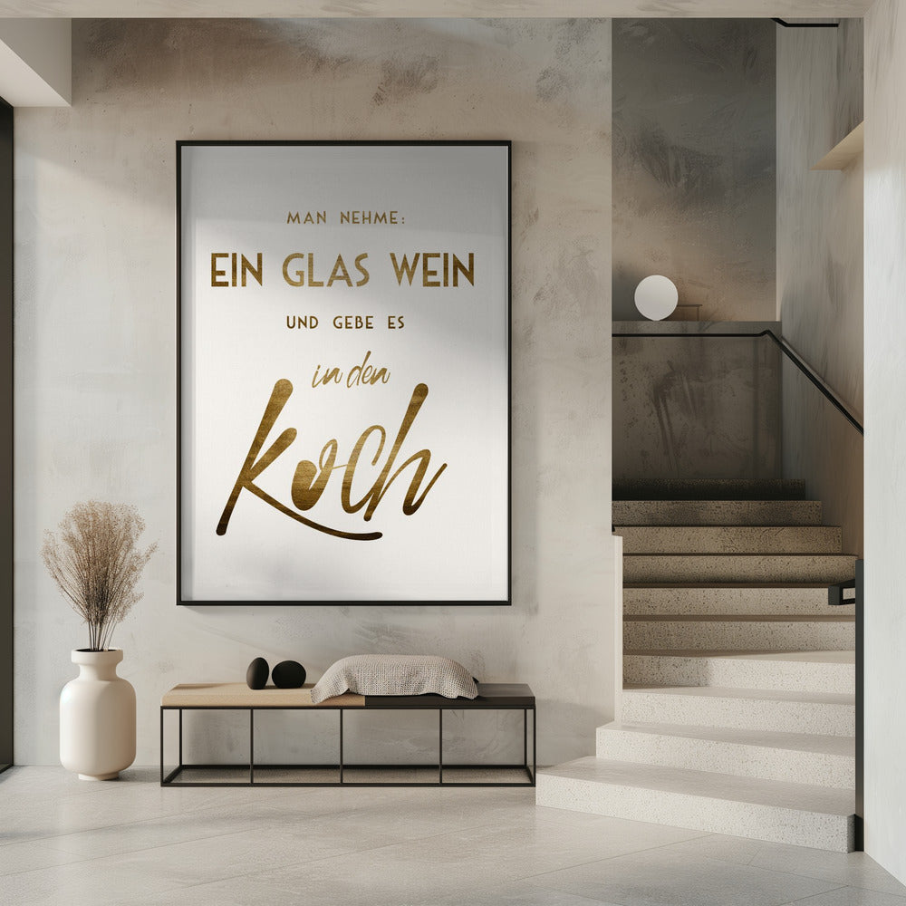 Ein Glas Wein | Poster