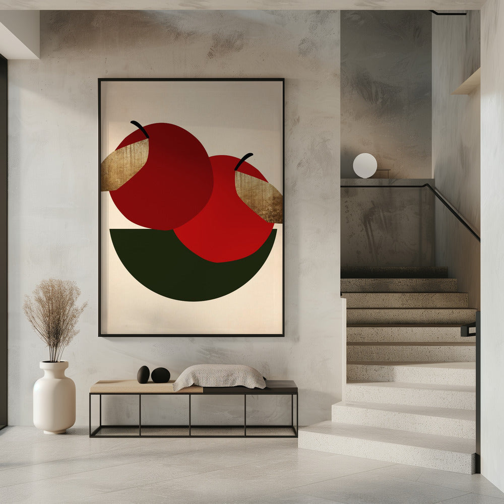 Two Red Apples | Poster