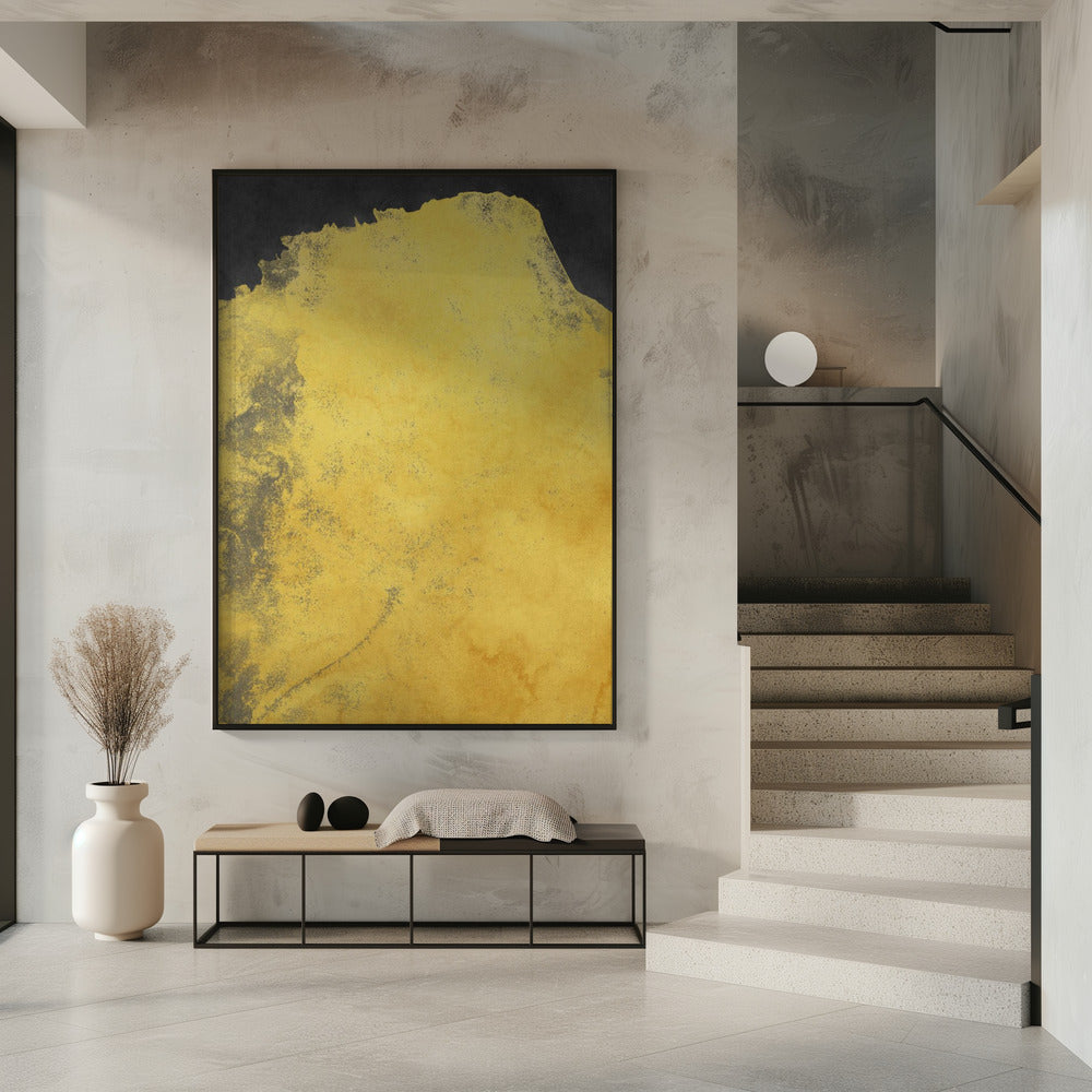 Minimal Landscape Black and Yellow 01 | Poster