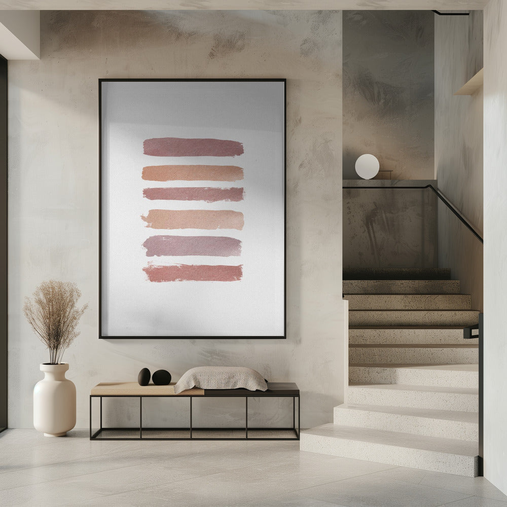 Dusty Rose Stripes | Poster