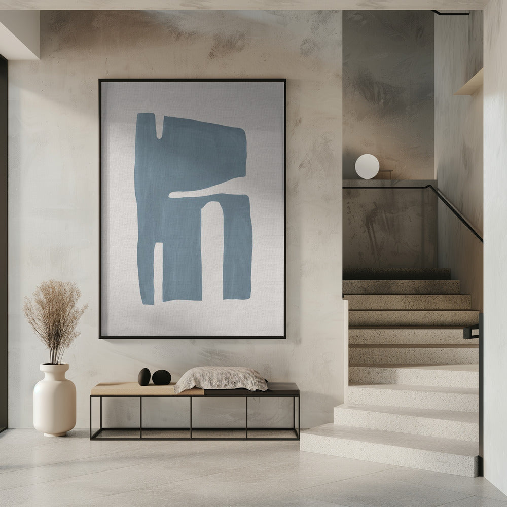 Mid Century Blue II | Poster