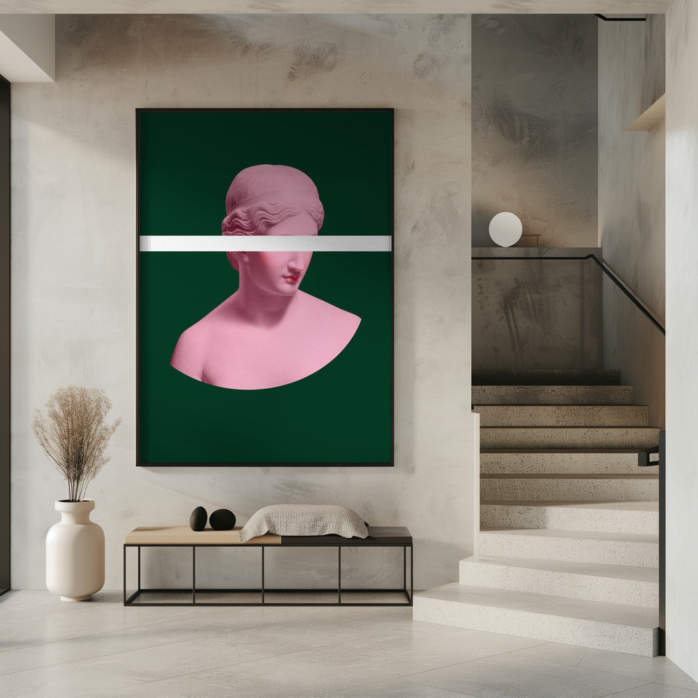 Pink and Green Artemis | Poster