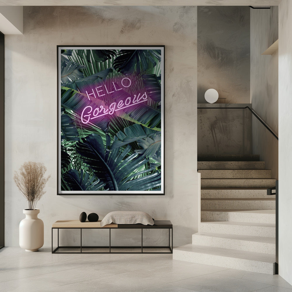 Neon Jungle Greeting | Poster