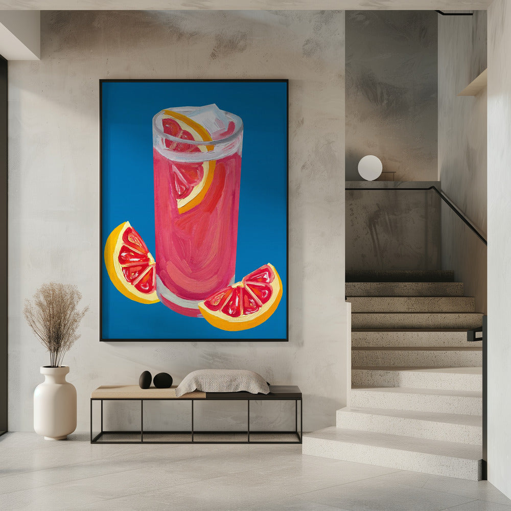 Grapefruit Paloma Blue | Poster