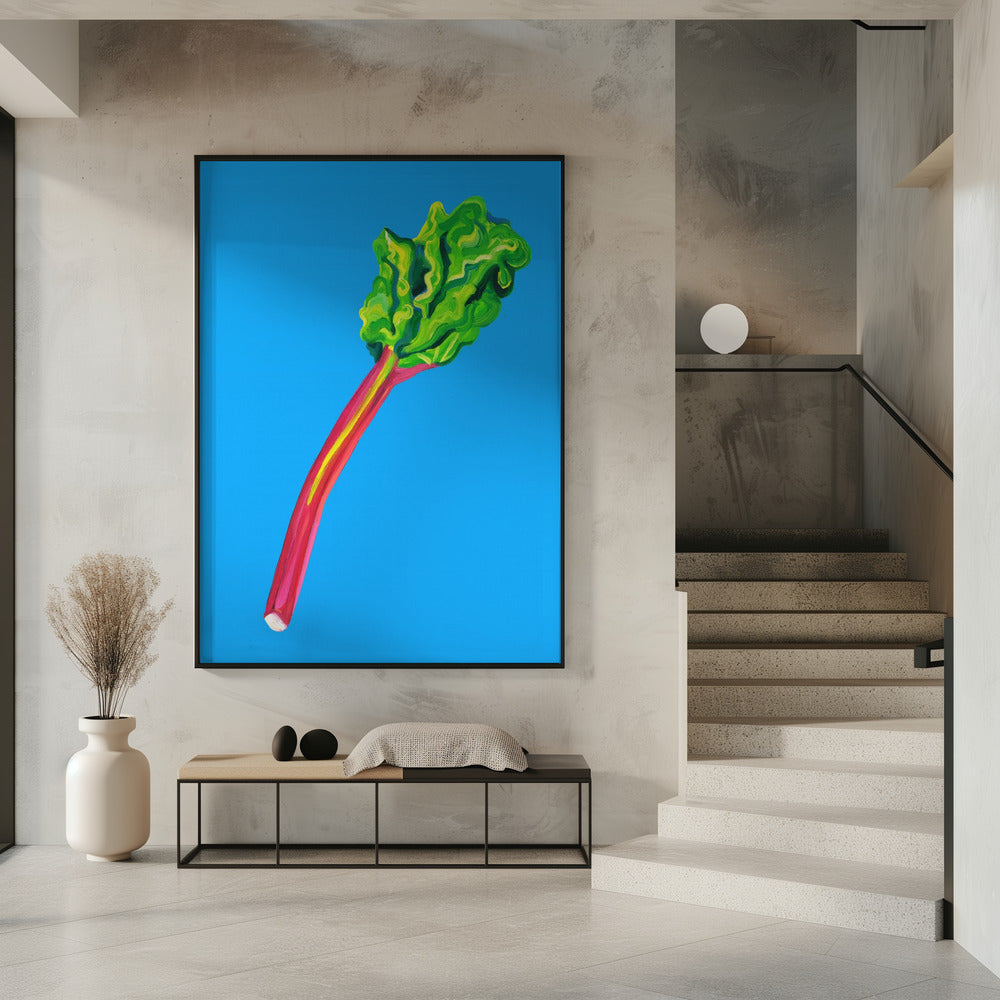 Rhubarb Light Blue | Poster