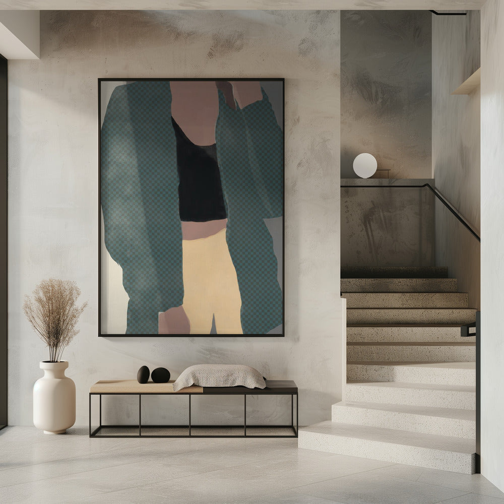 Checkered Silhouette | Poster