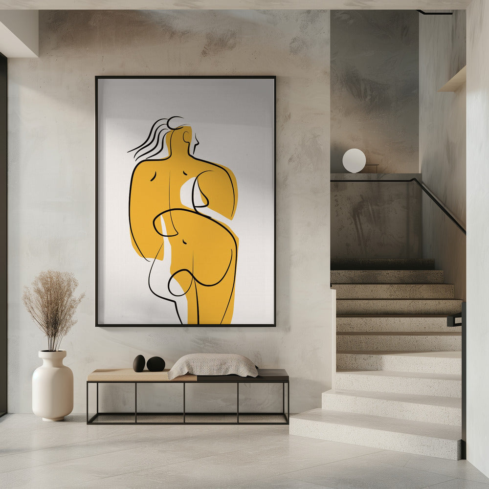 Lines and Curves In Nude | Poster