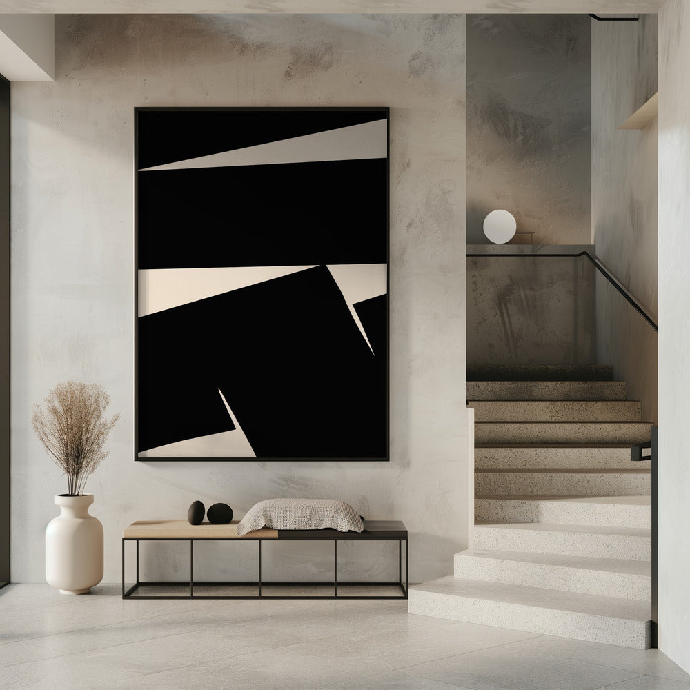 Black Plain Abstract | Poster