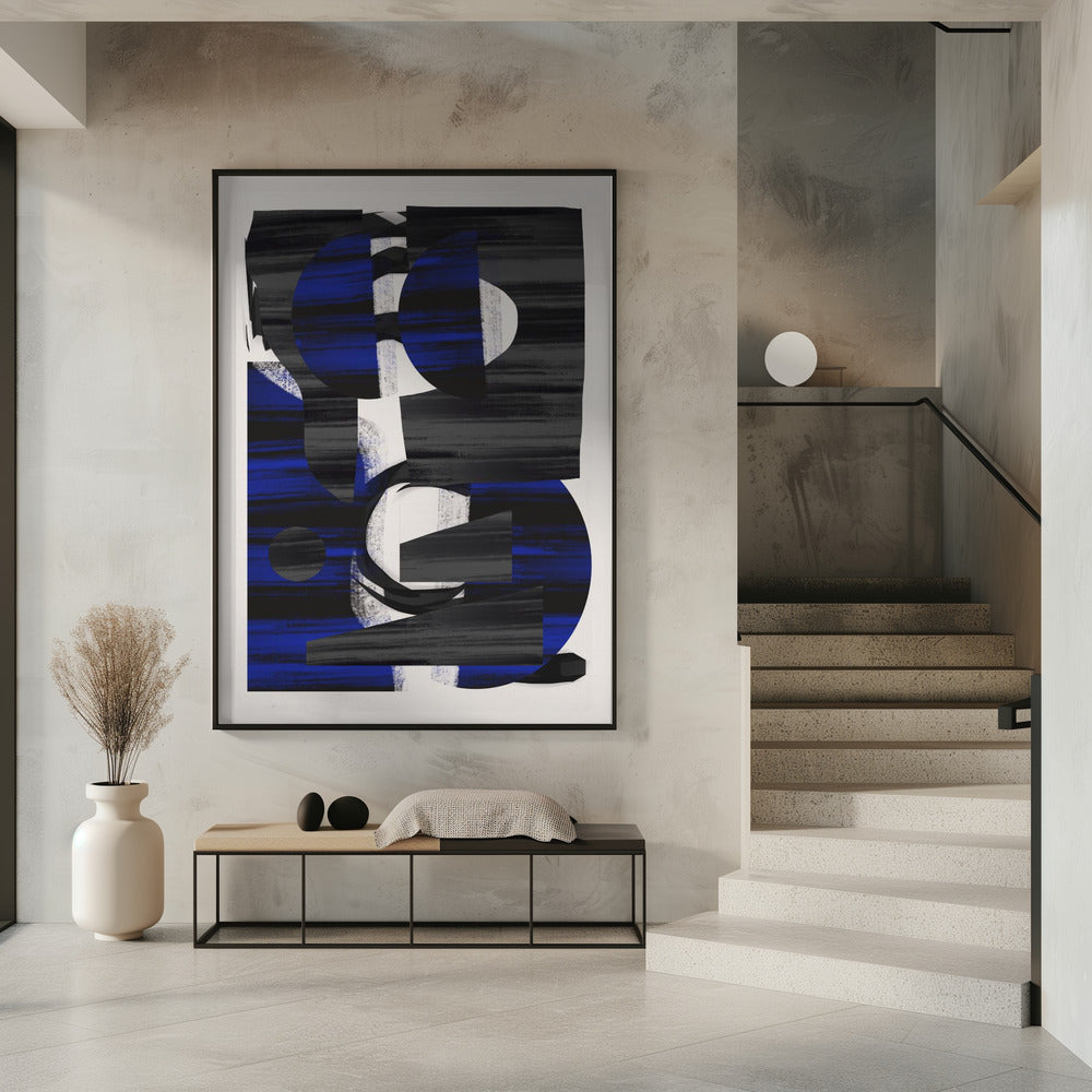 Abstract Stripe Minimal Collage 28 | Poster
