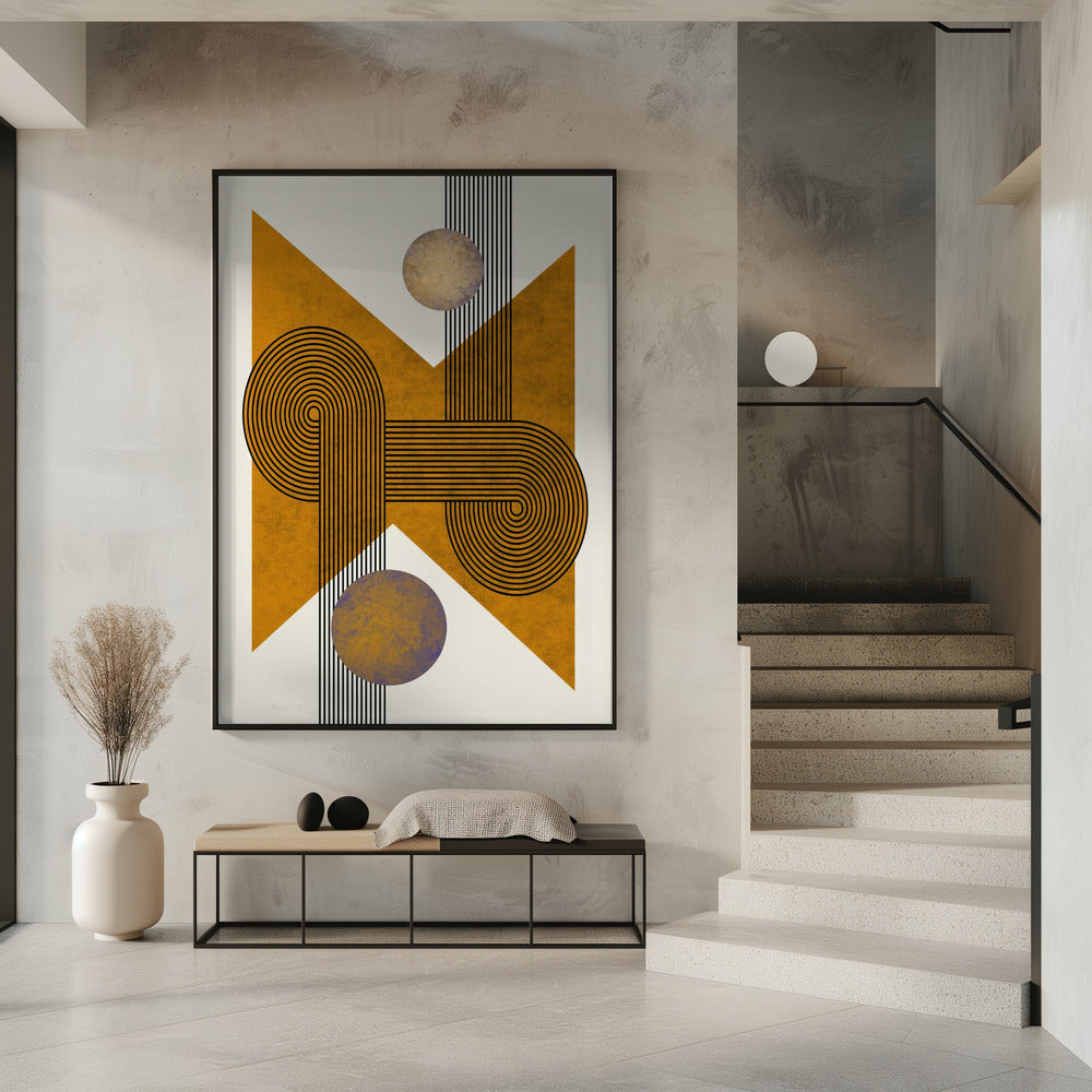 Textured Mid Century Composition 4 | Poster
