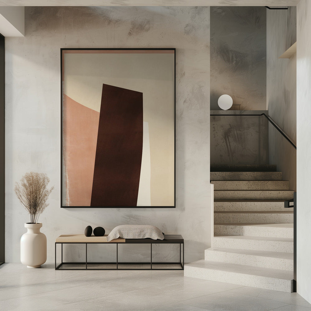 Geometric Shapes in Earthy Tones | Poster