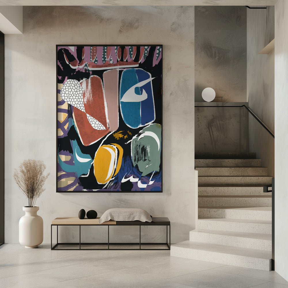 Playful Pebble Abstract | Poster