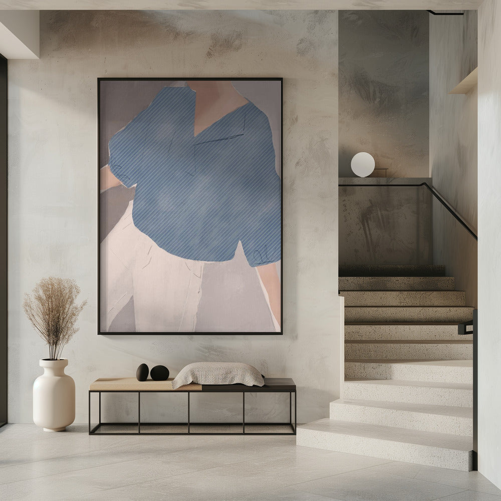 Striped Shirt Wanderer | Poster