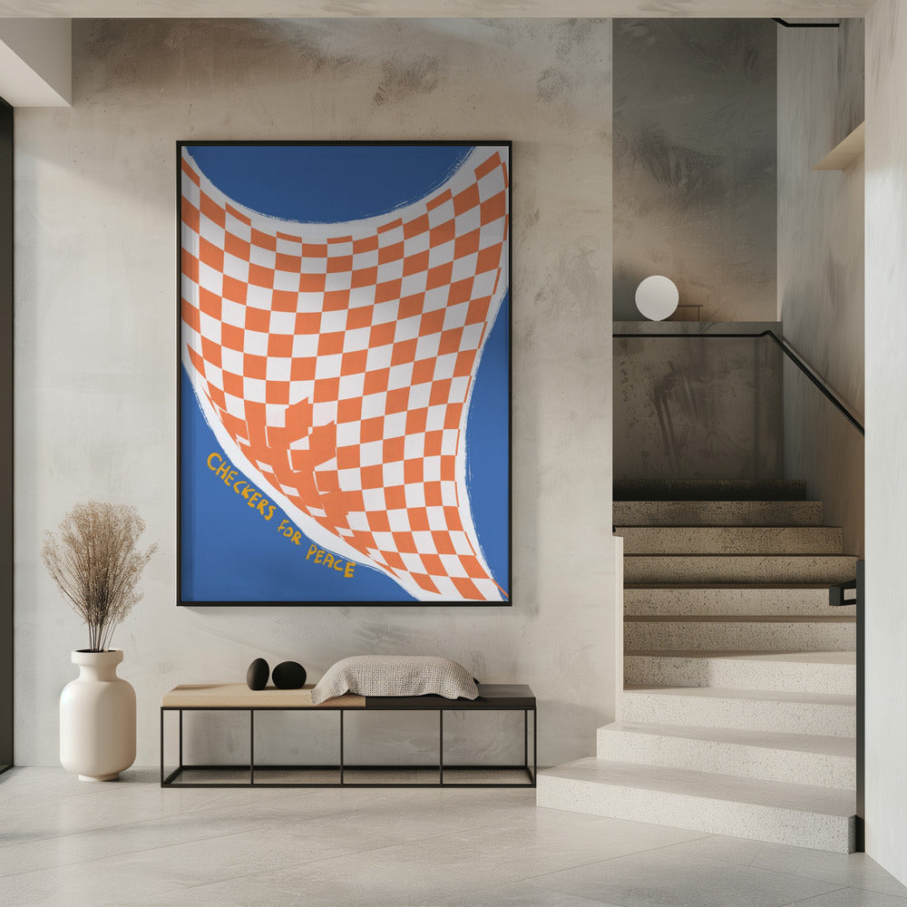 Checkers for Peace | Poster