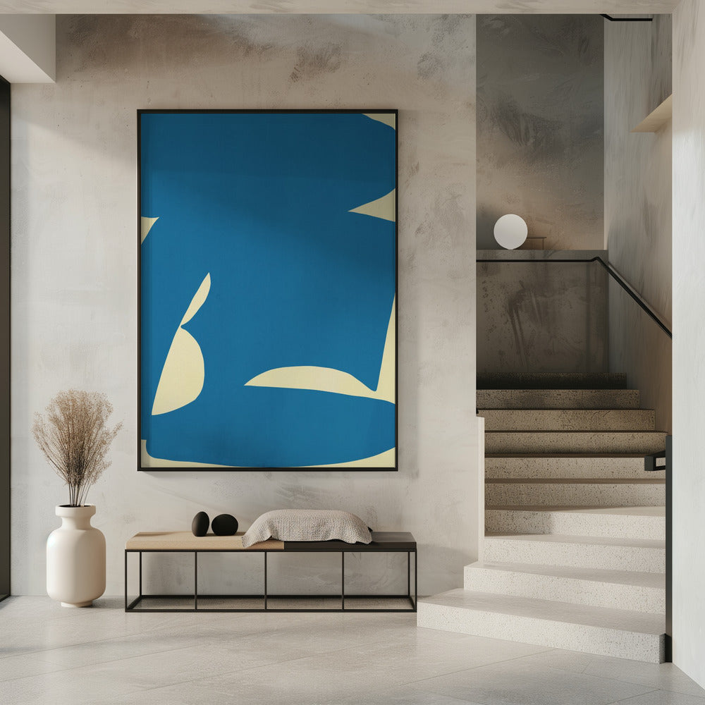 Abstract Blue Form | Poster