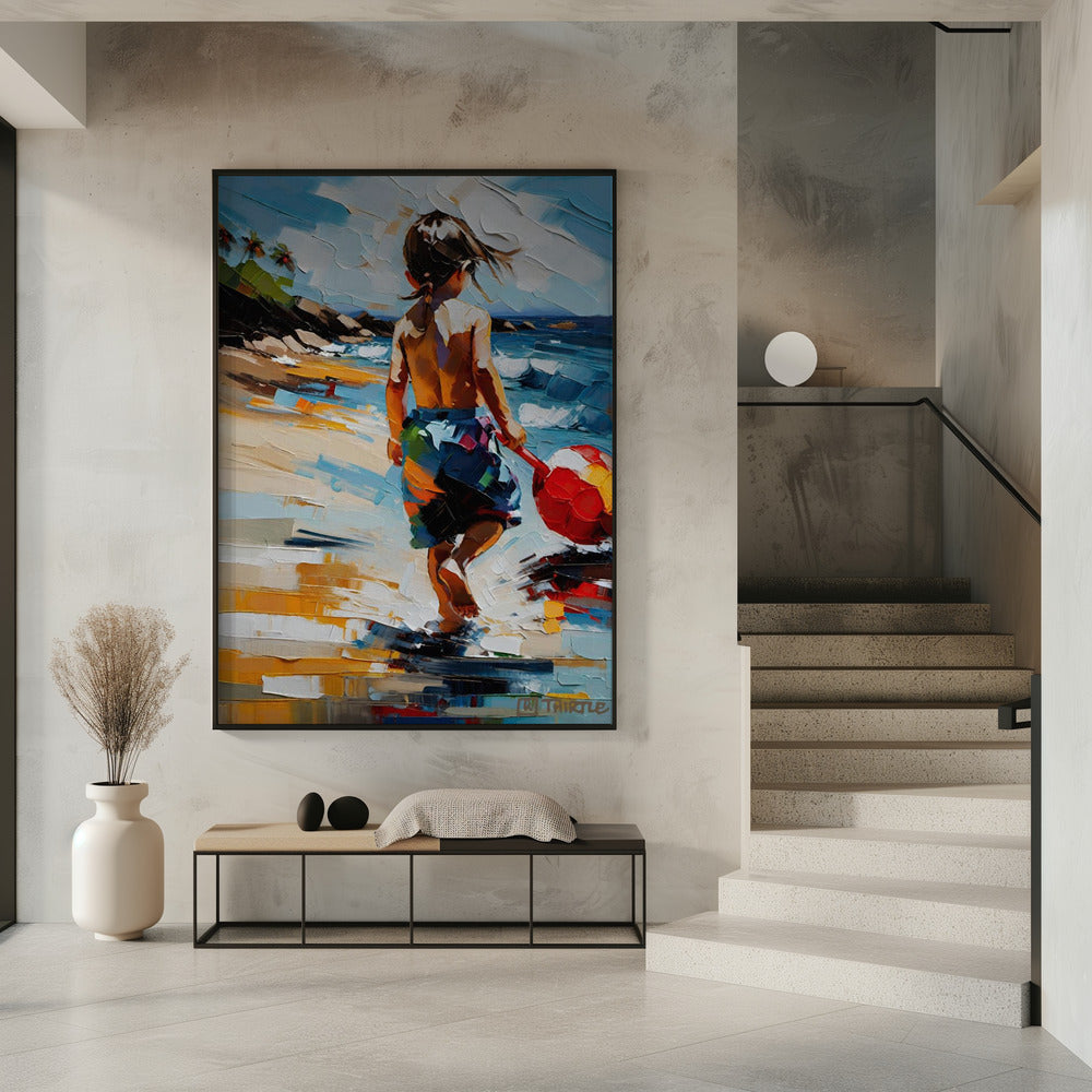 Boy On The Beach | Poster