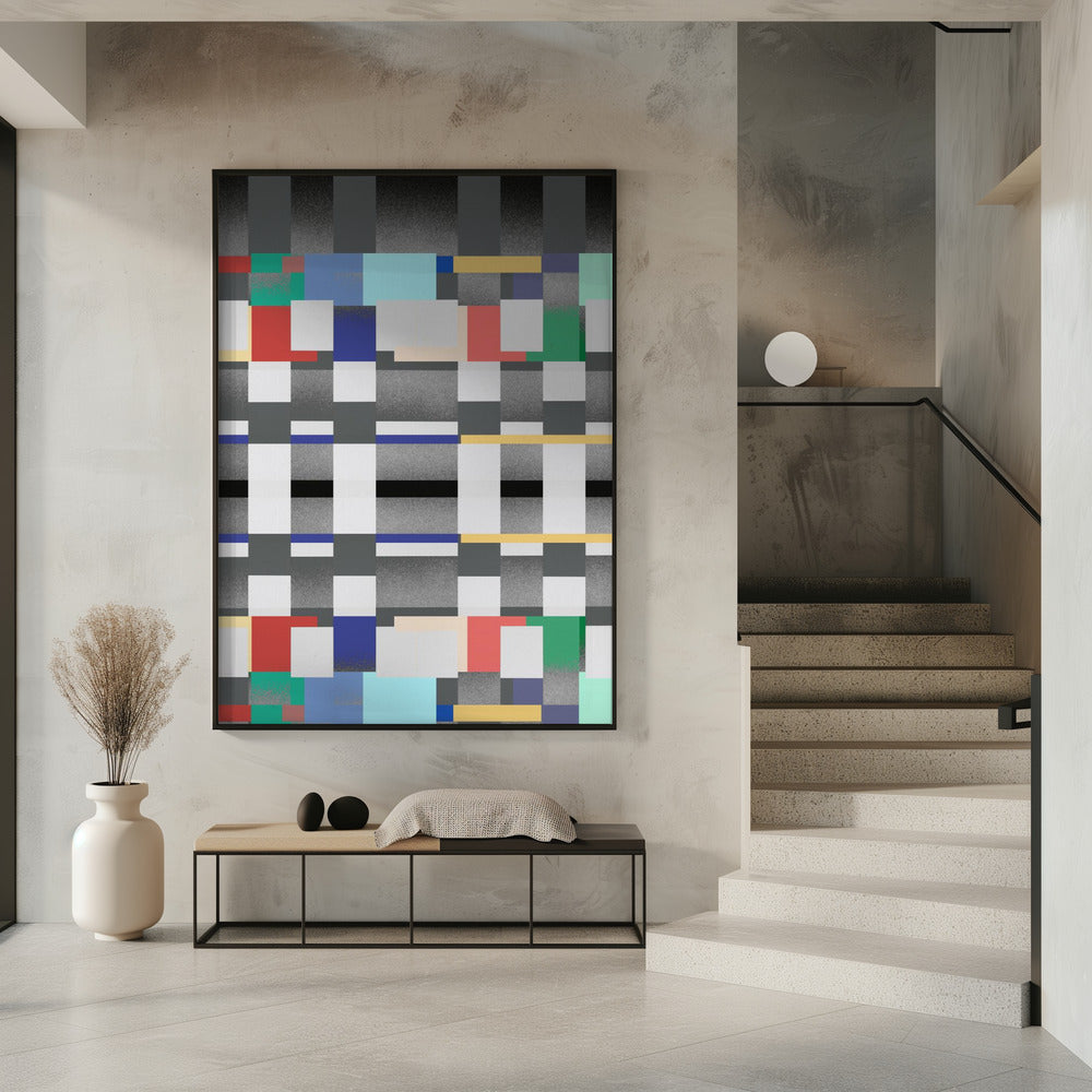 Abstract Design With A Grid Like Pattern | Poster