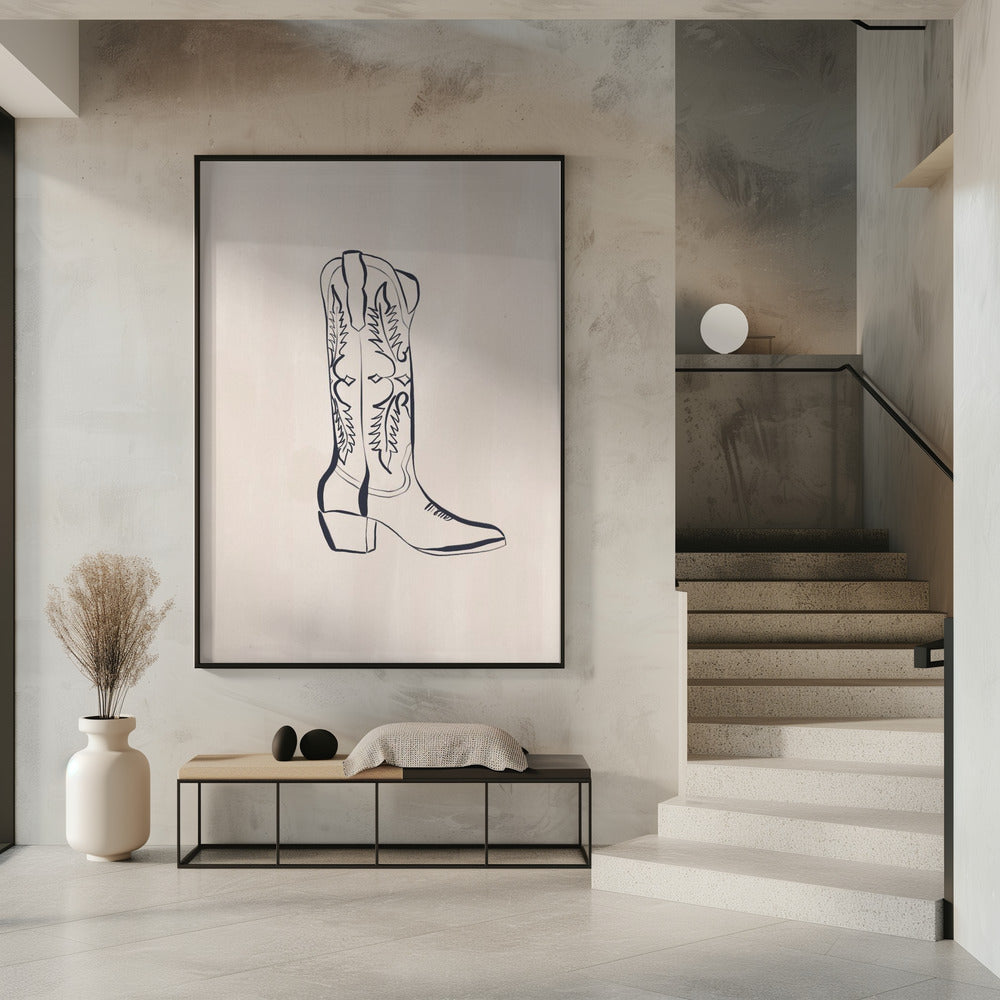 Cowboy Boots By Ivy Green Illustrations | Poster