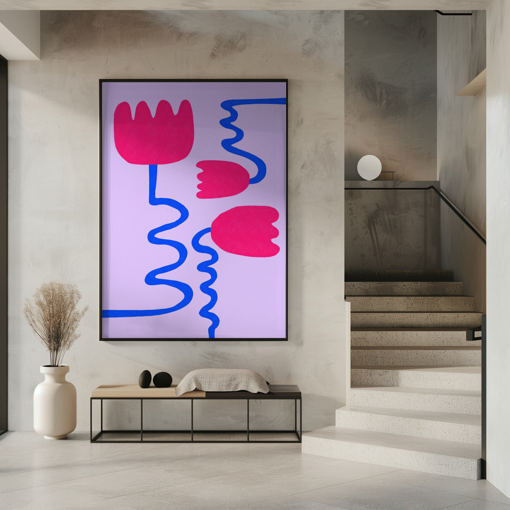 Crimson Blooms | Poster