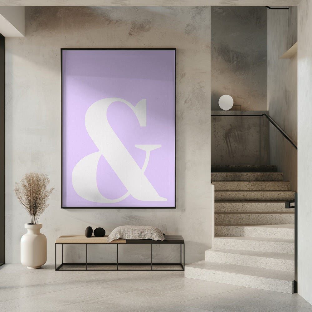 Lavender Ampersand | Poster