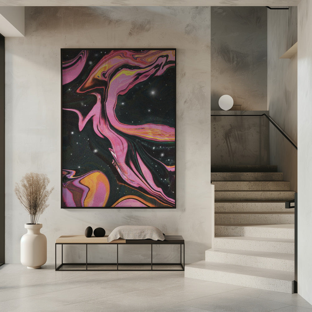 Pink Swirl Nebula | Poster