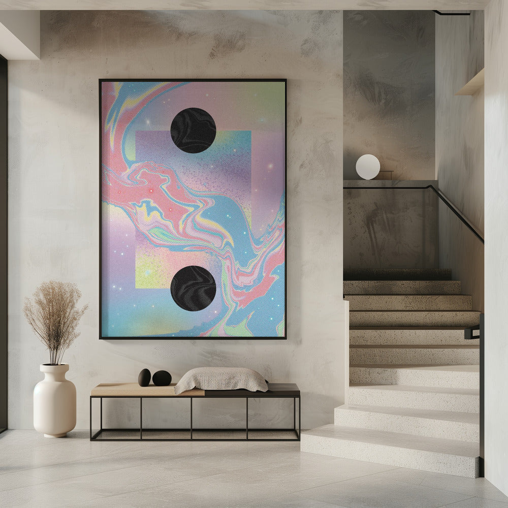Black Hole Pastel Cosmos | Poster
