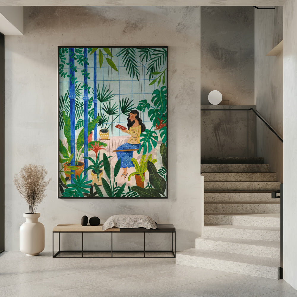 Reading in the plant greenhouse | Poster