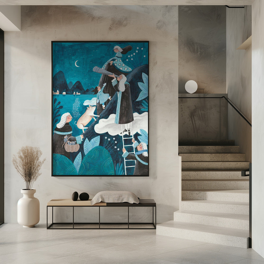 Travel through the night | Poster