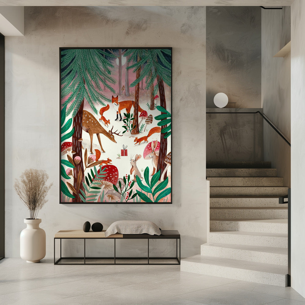 Surprise in the forest | Poster