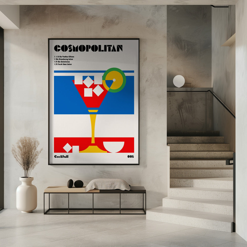 Cosmopolitan Bauhaus Cocktail | Poster