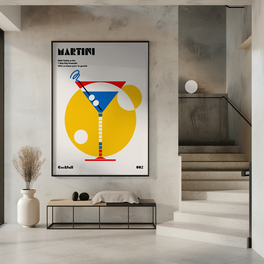 Martini Bauhaus Cocktail | Poster