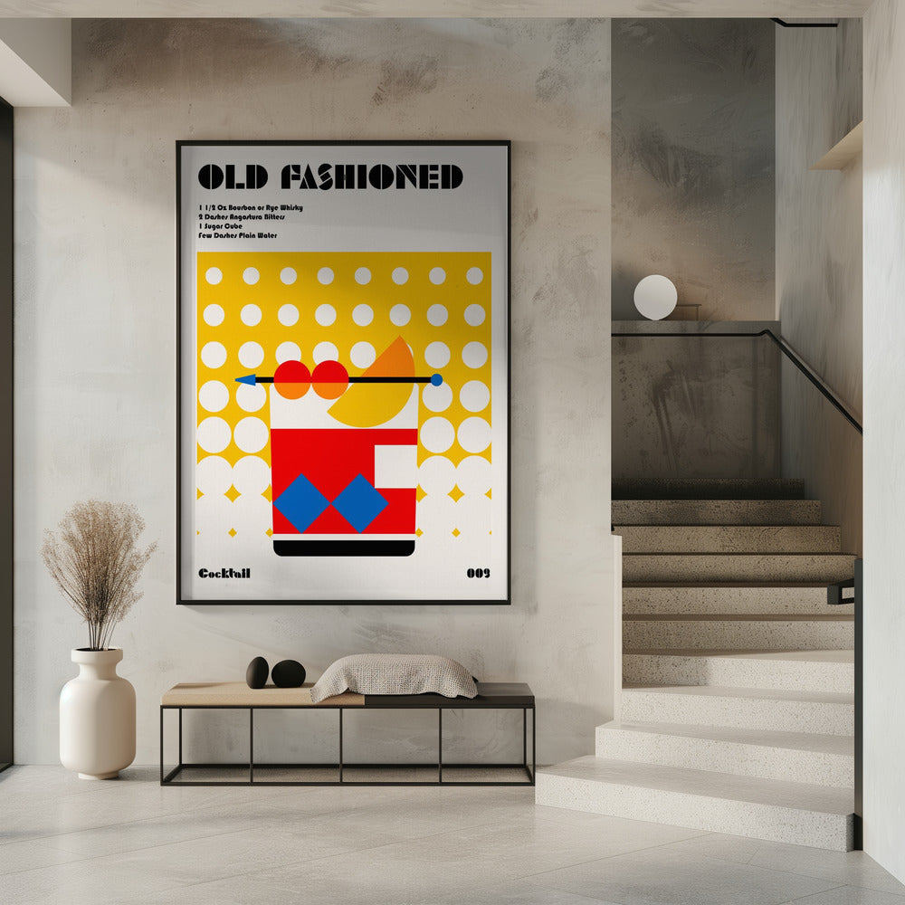 Old Fashioned Bauhaus Cocktail | Poster