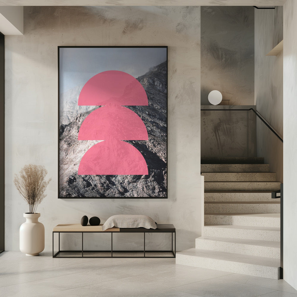 Pink Horizon Layers | Poster