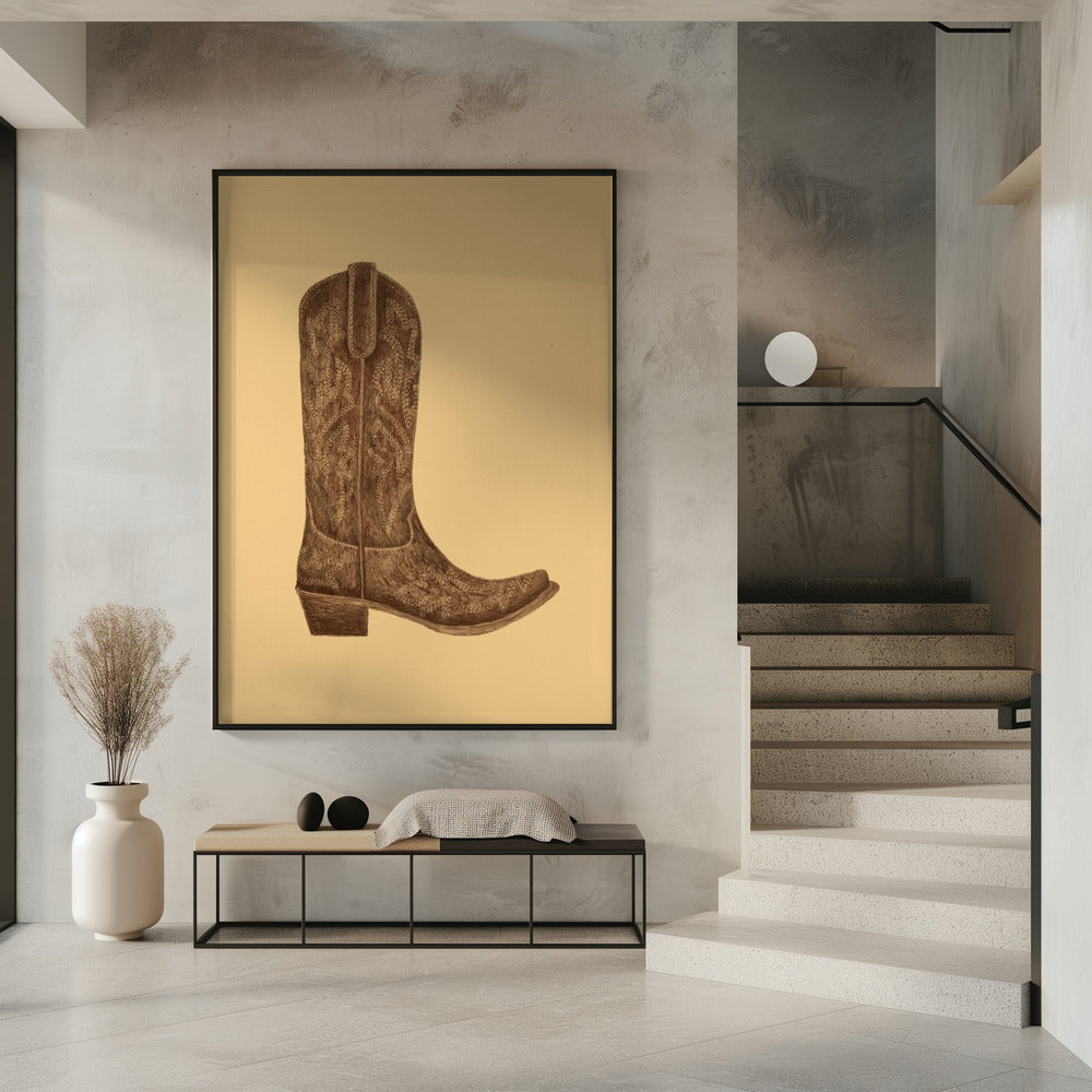 Brown Cowgirl Boot | Poster