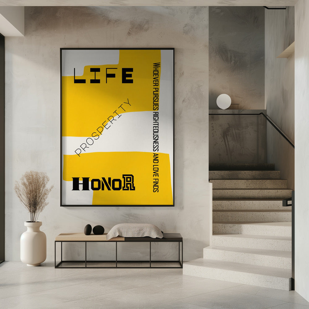 Bible verse - Life prosperity and Honor | Poster