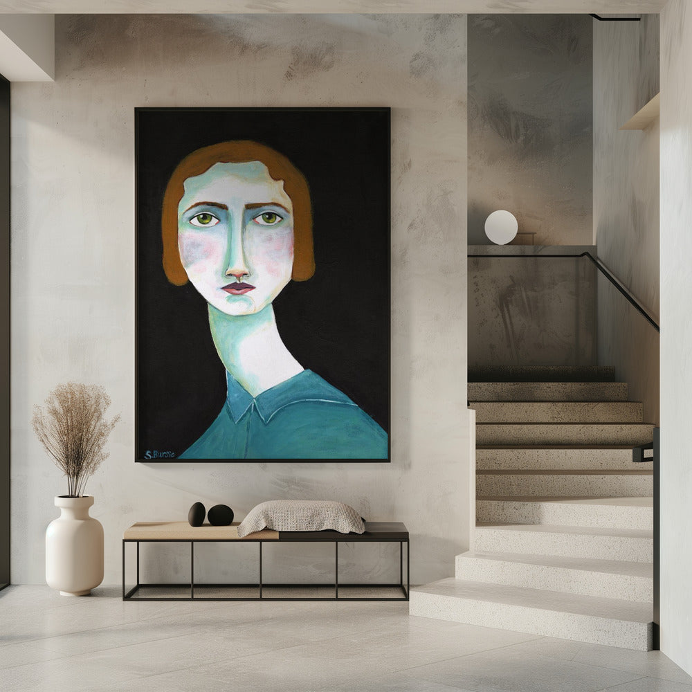 Vintage Lady Looking | Poster