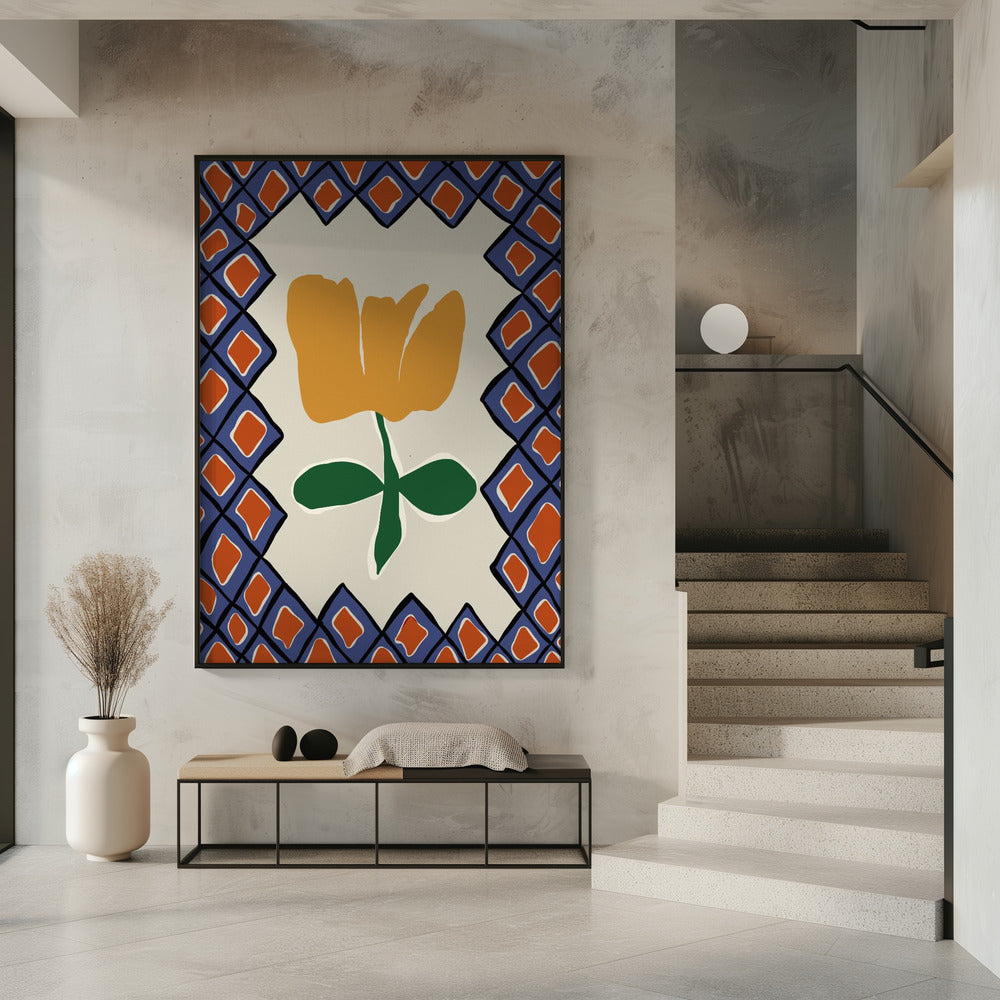 Petal plaid playtime II | Poster